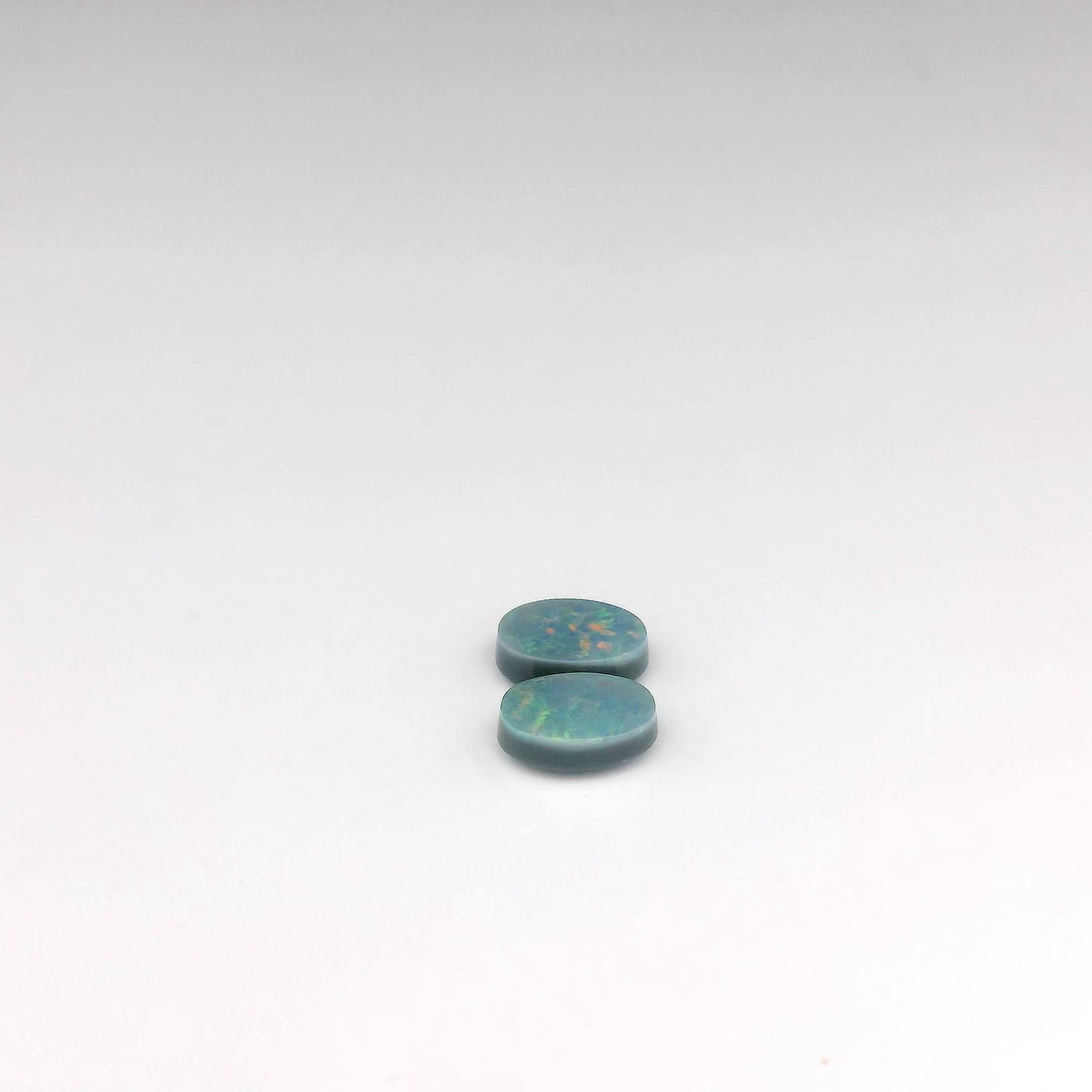 0.83ct Green, Blue Opal Gemstone Pair