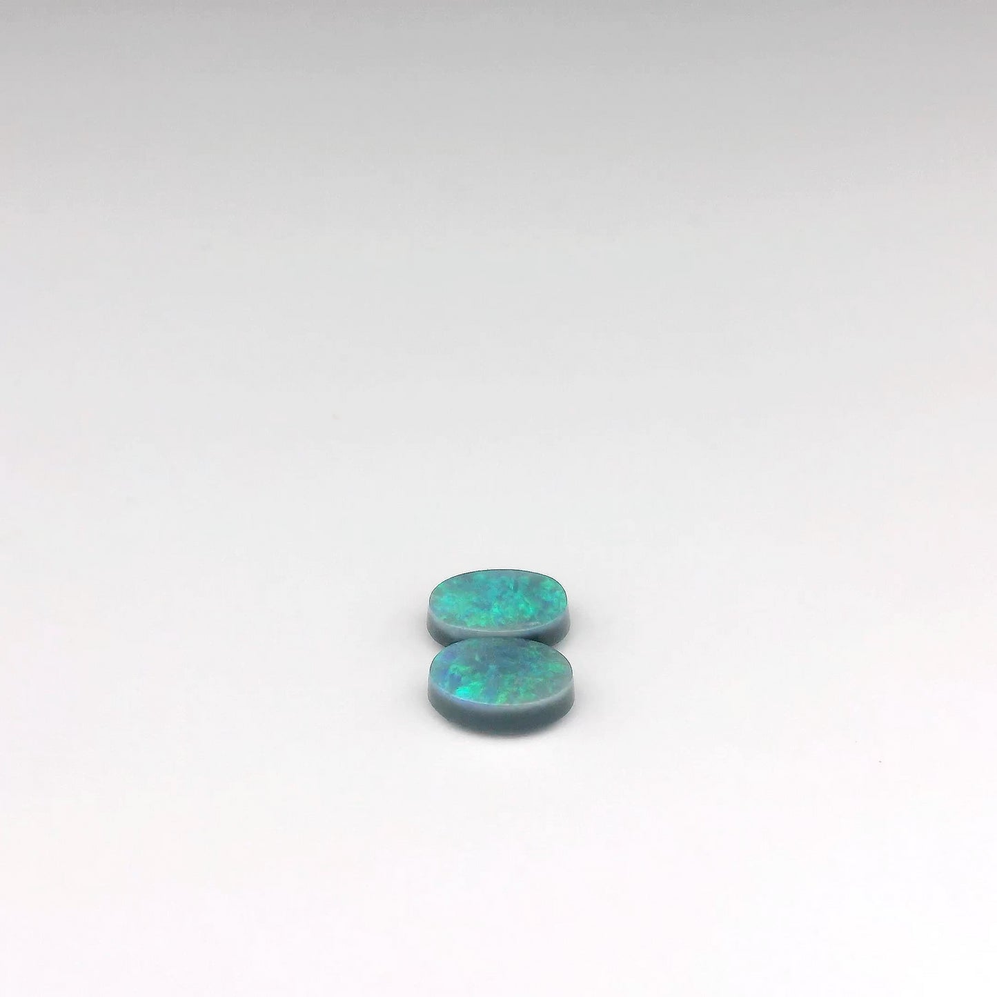 0.83ct Green, Blue Opal Gemstone Pair