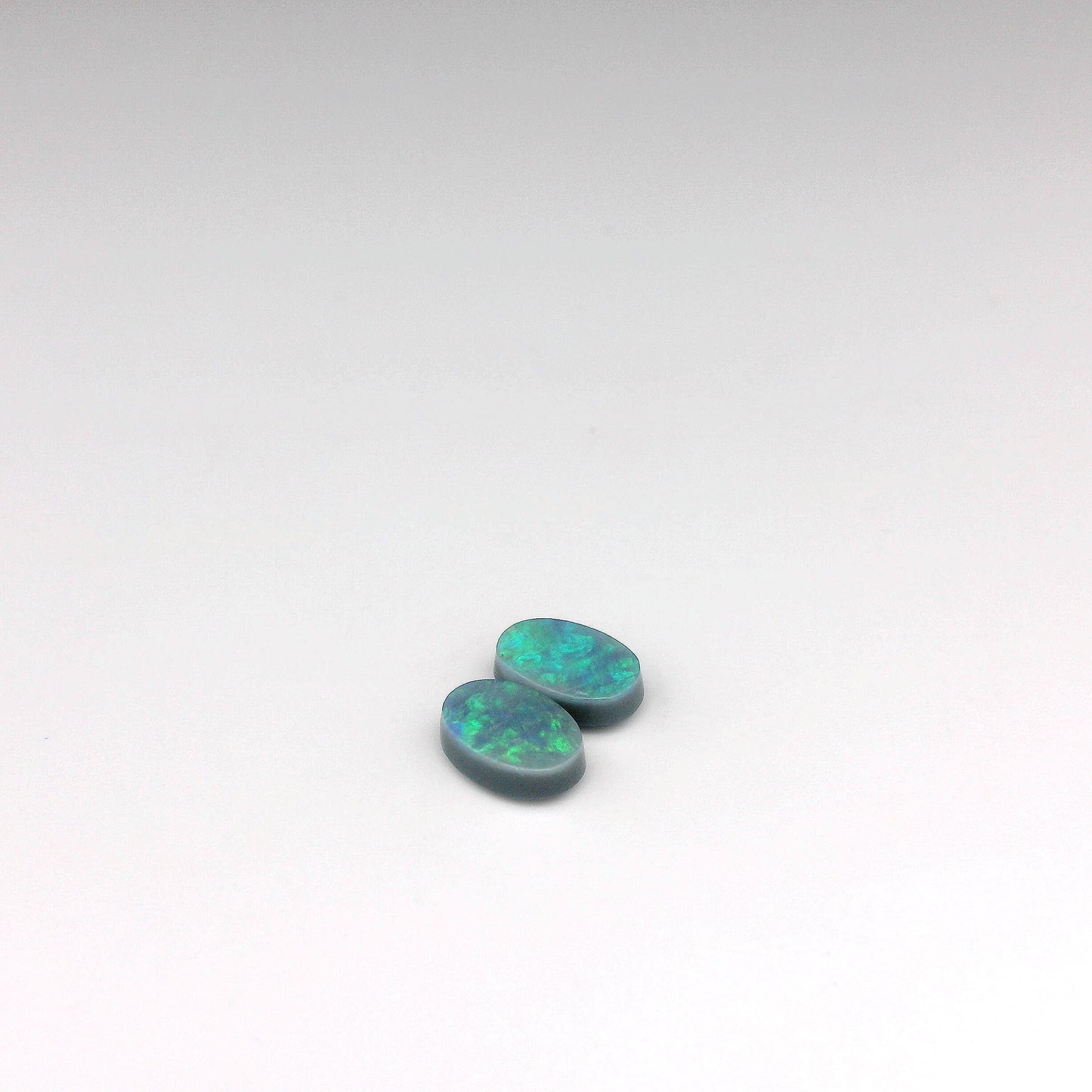 0.83ct Green, Blue Opal Gemstone Pair