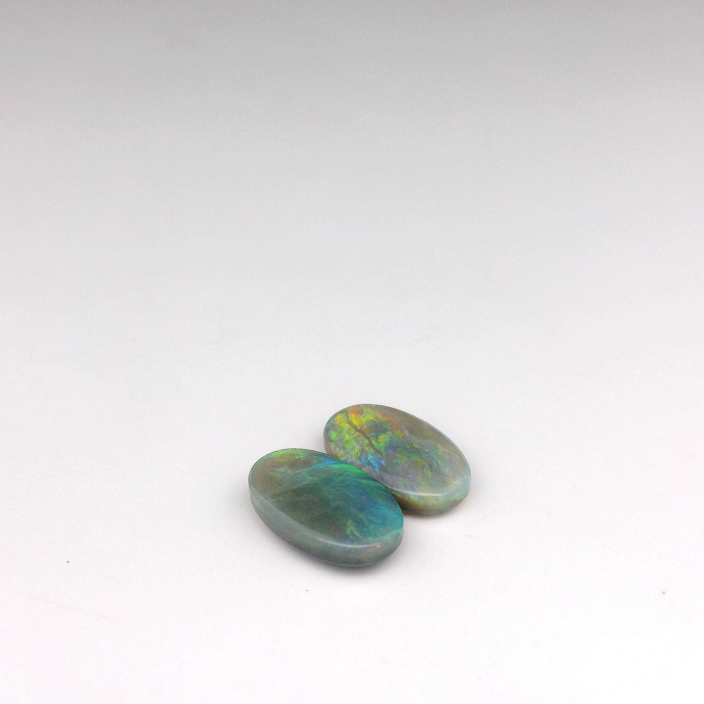 2.40ct Green Opal Gemstone Pair