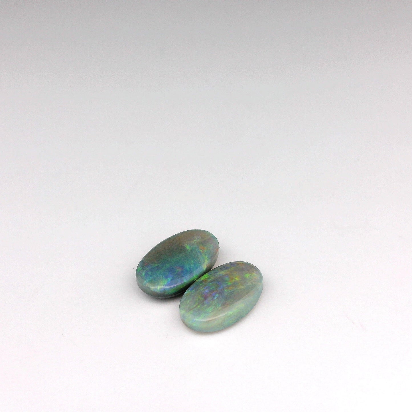 2.40ct Green Opal Gemstone Pair