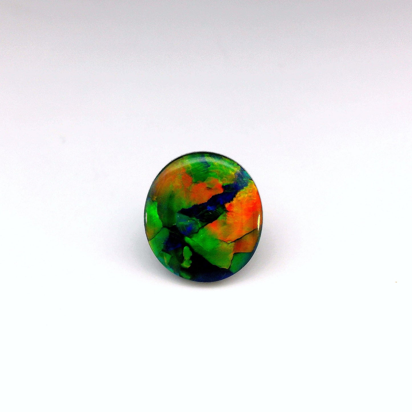 3.72ct Red Multicolour Opal Gemstone