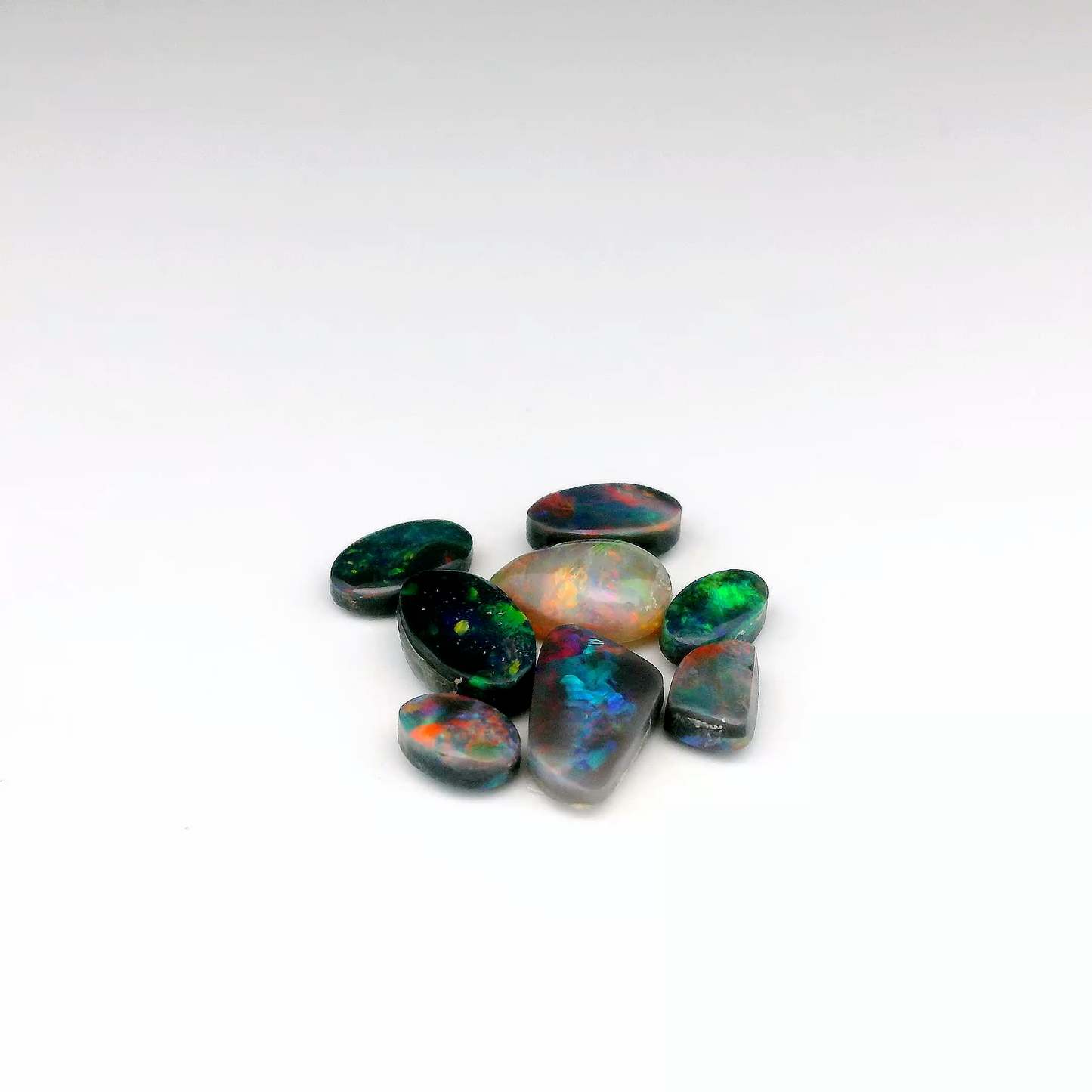 4.66ct Multicoloured 8 Gemstone Opal Group