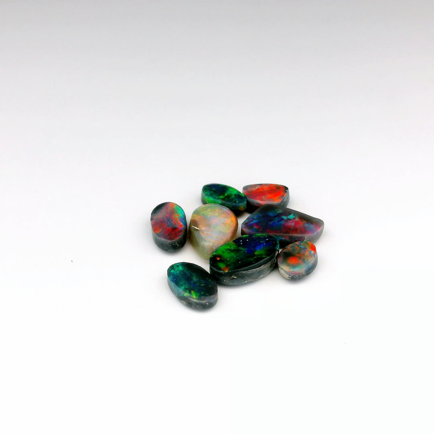 4.66ct Multicoloured 8 Gemstone Opal Group